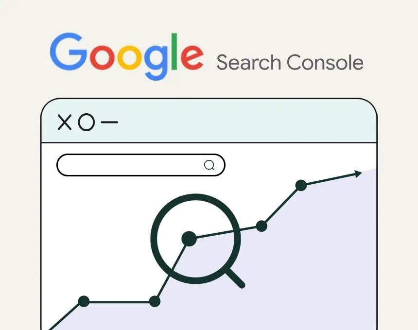 Bild på Google search Console verktyget 