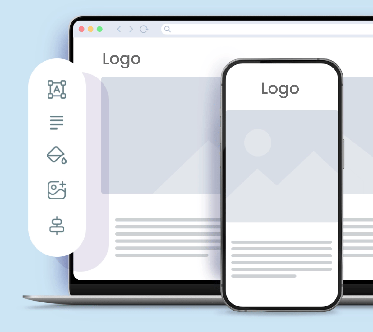 Bild på Grafisk profil i en skärm 
