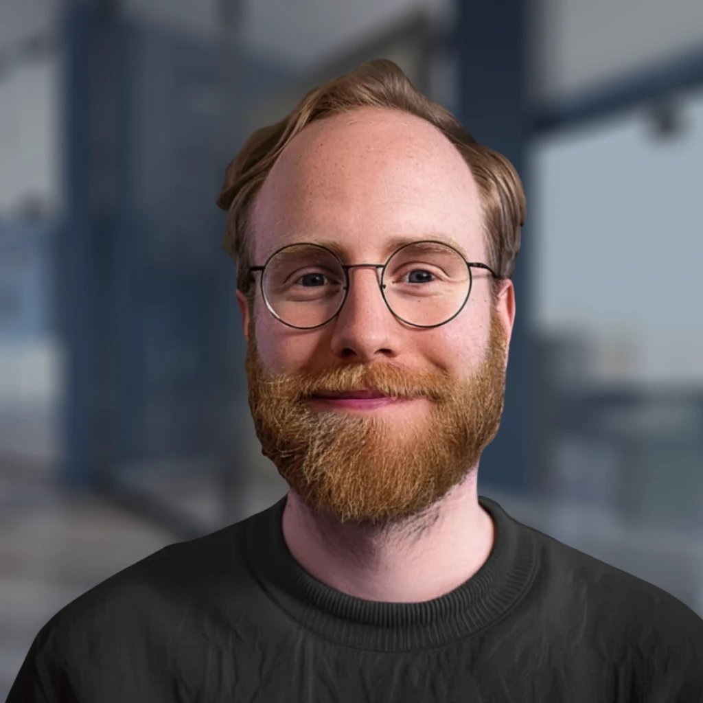 Portræt af Kai-Morten Enger, digital designer og markedsfører hos Robin