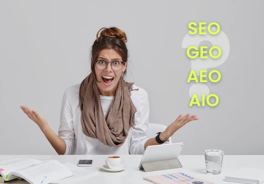 SEO, GEO, AEO og AIO