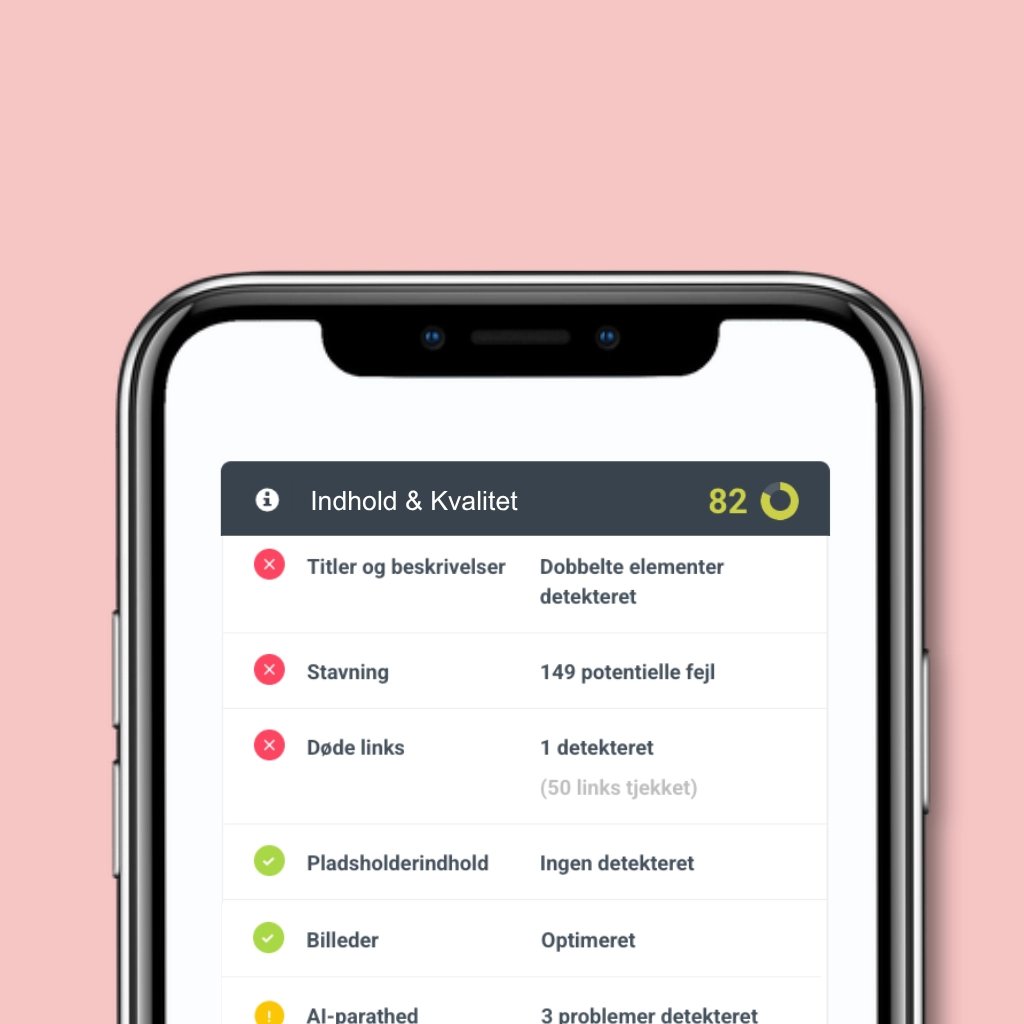 Webtjek: Indhold & kvalitet