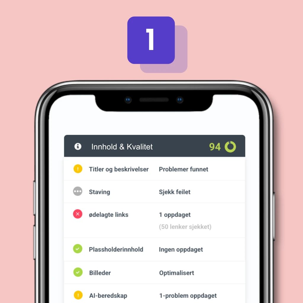 Hjemmesidesjekken: Innhold & kvalitet