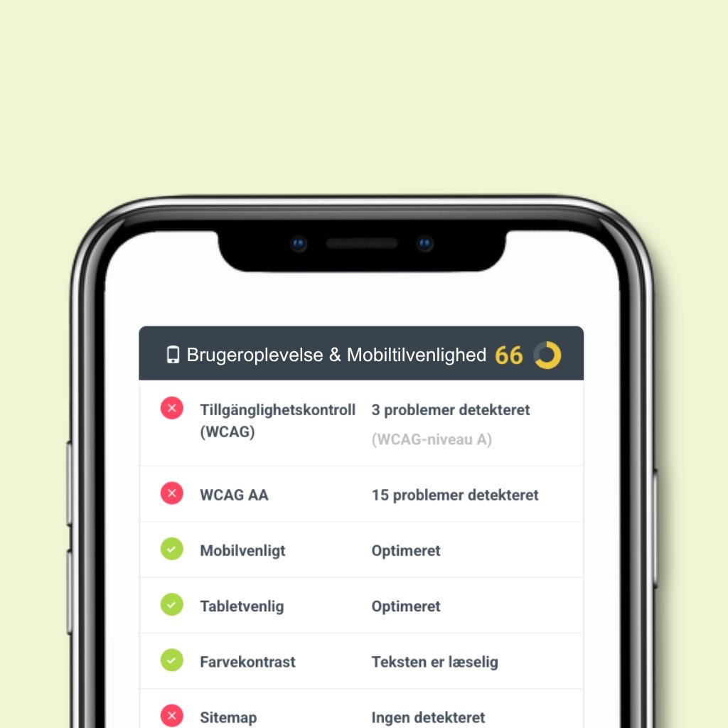 Webtjek: Brugeroplevelse & mobilvenlighed