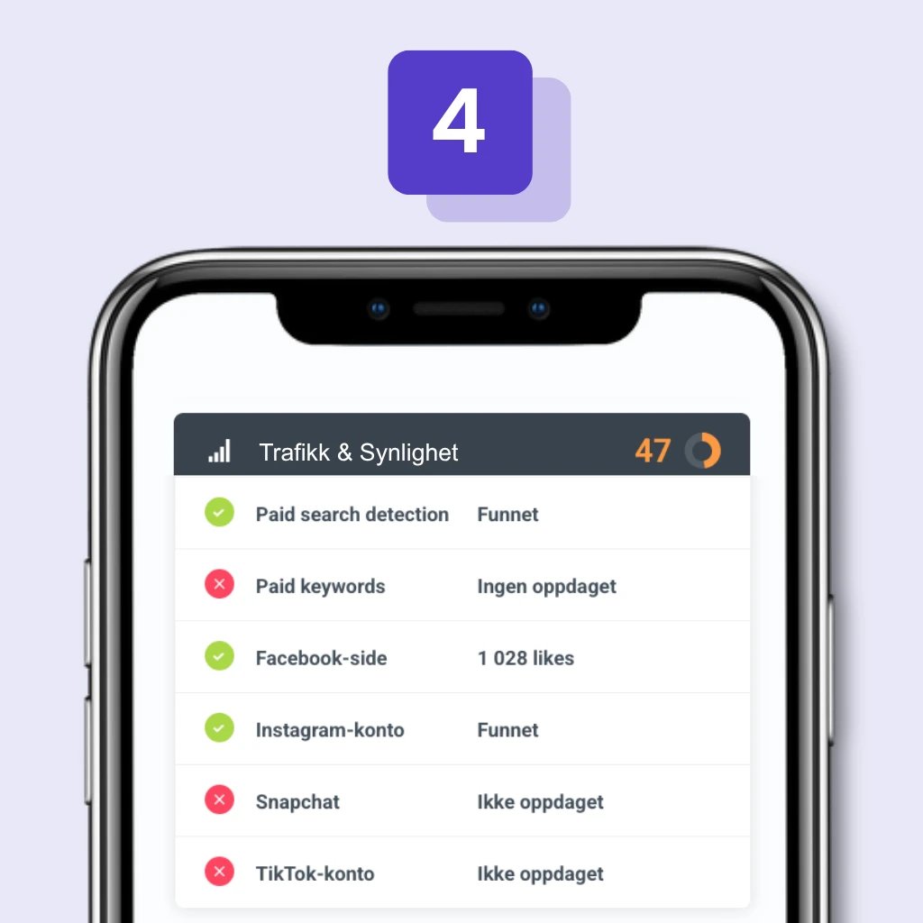 Hjemmesidesjekken: Trafikk & synlighet