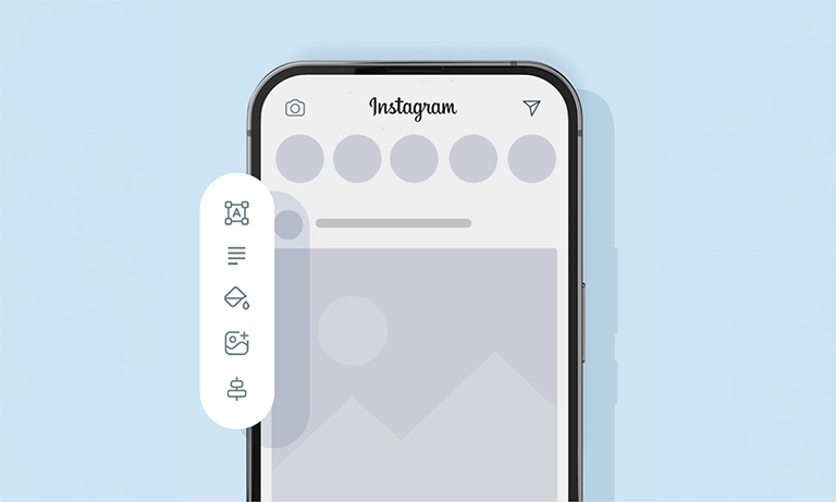 Mockup av sosiale medier.