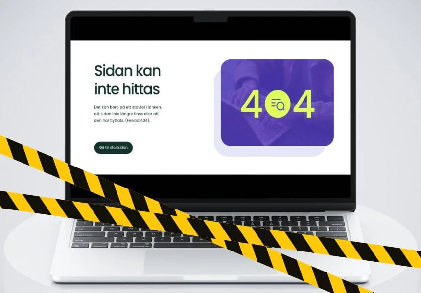 404 - Sidan kan inte hittas