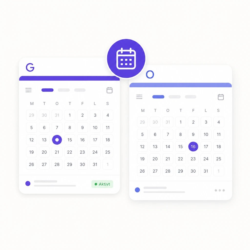 Outlook och Gmail kalender 